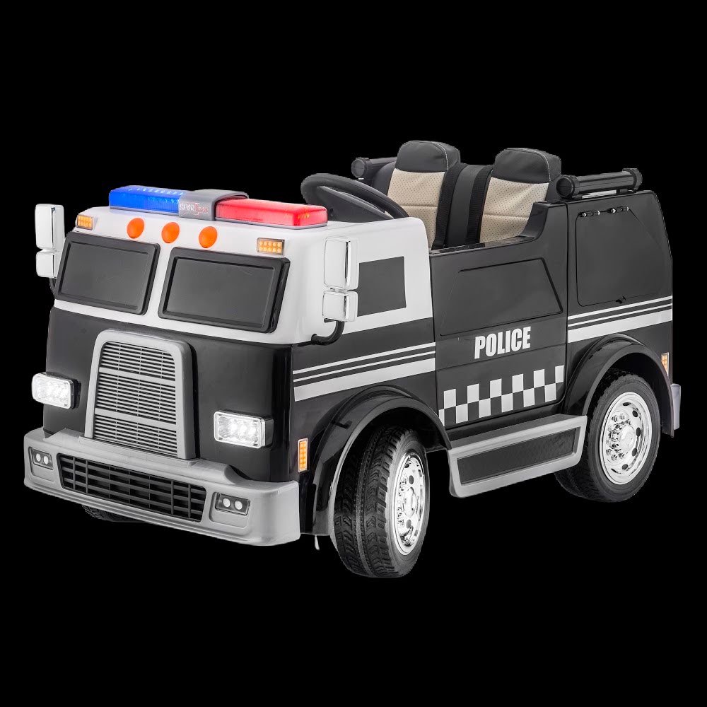 SUPERtrax® Big Rig Rescue - Police Truck Kid's Ride on, Emergency, Power Wheels, powerwheels, Battery Powered Car, Toy Car, kids car, Police, Fire, Emergency Kid's Car, SUPERtrax