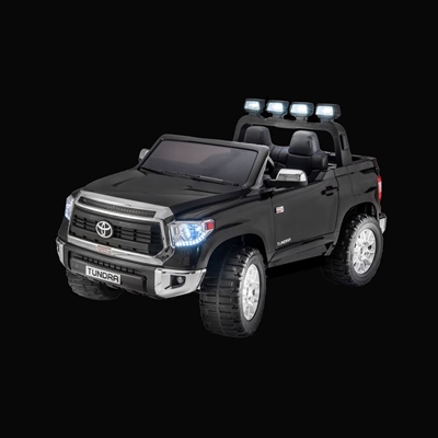 SUPERtrax® 24V Licensed Toyota® Tundra - Black  Tundra Truck, tundra ride on, Battery Truck, Kids Ride on car, toy, truck,  Offroad, Battery Powered, remote control, parental ride on, kids ride on, benz, trunk, toolbox, MP3, Radio, rechargeable battery, hood, EVA Foam Rubber tires, LED headlights, Tailgate, door, Black Truck 