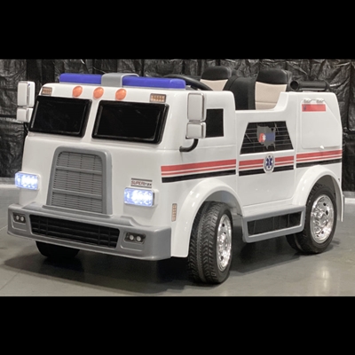 SUPERtrax® Big Rig Rescue - Ambulance - Assembled Kids Ride on, Emergency, Power Wheels, powerwheels, Battery Powered Car, Toy Car, kids car, Police, Fire, Emergency Kids Car, SUPERtrax