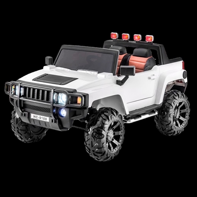 SUPERtrax® Warrior - White Red Truck, Red kids car, red pickup, 6x6, Battery Truck, Kids Ride on car, toy, truck, kids truck, gray kids ride on, Offroad, Battery Powered, remote control, parental ride on, kids ride on, benz, trunk, toolbox, MP3, Radio, rechargeable battery, hood, EVA Foam Rubber tires, LED headlights, Tailgate, door,